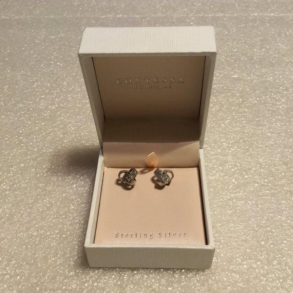 Set Contessa Di Capri sterling silver earrings